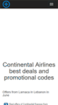 Mobile Screenshot of continentalairlines-promo.putivnyk.com